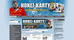 Desktop Screenshot of hokejkarty.cz